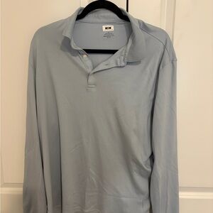 Joseph Abboud Pale Blue Long-Sleeve Polo